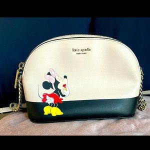 Kate Spade Minnie Mouse cross body purse with chain.